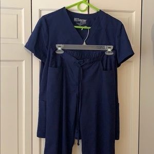 Grey's Anatomy Indigo Scrub Set